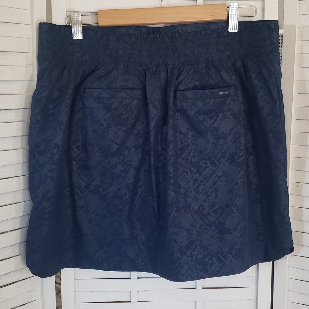 Orvis navy blue elastic waist woman skort L - Picture 3 of 5